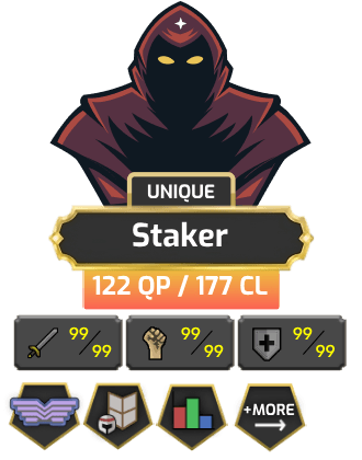 UNIQUE - Staker | Main | TTL: 1118 | CL: 122 | QP: 177 [Piety, Max Melee + MORE!]