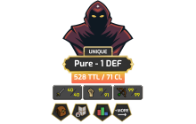 UNIQUE - Pure - 1 DEF | TTL: 528 | CL: 71 [40 ATT | 99 STR | 99 RAN | 94 MAGE + MORE!]