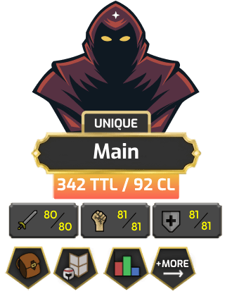 UNIQUE - Main | TTL: 342 | CL: 92 [80 ATT | 81 STR | 81 DEF + MORE!]