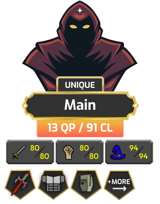 UNIQUE - Main | Starter | TTL: 533 | CL: 91 | QP: 13 [Zulrah, Torso, Dragon Defender, Ava's + MORE!]