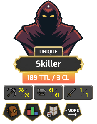 UNIQUE - Skiller | TTL: 189 | CL: 3 [Prospector Kit + MORE!]