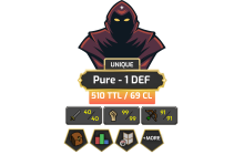 Pure - 1 DEF | TTL: 510 | CL: 69 [99 MAGE + MORE!]