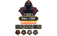 Pure - 1 DEF | TTL: 514 | CL: 70 [99 MAGE + MORE!]