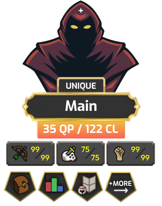 Main | Staker | TTL: 1278 | CL: 122 | QP: 35 [99 RAN, 99 STR, Max Melee + MORE!]