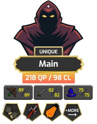 Main | TTL: 1550 | CL: 98 | QP: 218 [B Gloves, Defender, DS2, Fire Cape, MM1, Ava's, Lunars, DT1, RFD, SOTE + MORE!]