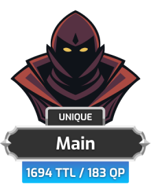 Main | TTL: 1694 | CL: 117 | QP: 183 [500M Wealth + MORE!]