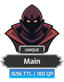 Main | TTL: 1696 | CL: 118 | QP: 180 [99 DEF | 100 RAN | 99 Mage | 81 ATT + MORE!]