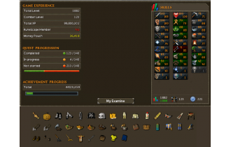 Main | TTL: 1882 | CL: 123 | QP: 221 [Max Melee |  88 RAN | 85 Slayer | 88 Fishing + MORE!]