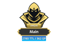 Main | TTL: 2780 | CL: 126 | QP: 362 [Total XP: 858M | 600M Wealth + MORE!]