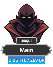 Main | TTL: 2106 | CL: 120 | QP: 269 [Total XP: 138M + MORE!]