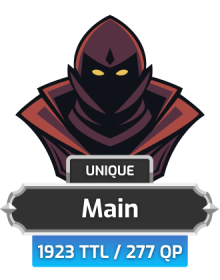 Main | TTL: 1923 | CL: 122 | QP: 277 [Total XP: 225M + MORE!]