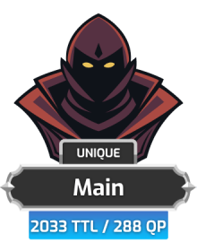 Main | TTL: 2033 | CL: 120 | QP: 288 [96M XP + MORE!]