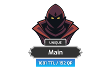 Main | TTL: 1681 | CL: 119 | QP: 192 [129M XP + MORE!]