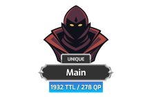 Main | TTL: 1932 | CL: 119 | QP: 278 [77M XP + MORE!]