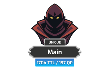 Main | TTL: 1704 | CL: 111 | QP: 197 [49M XP + MORE!]