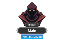 Main | TTL: 1779 | CL: 121 | QP: 232 [82M XP + MORE!]