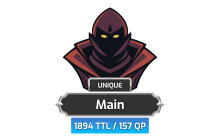 Main | TTL: 1894 | CL: 114 | QP: 157 [98M XP + MORE!]