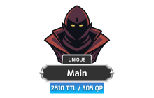 Main | TTL: 2510 | CL: 126 | QP: 305 [295M XP + MORE!]