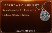 Legendary Amulet[ResistAll(Greater),CSC(Greater)]