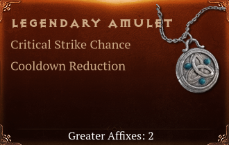 Legendary Amulet[CSC(Greater),CDR(Greater)]