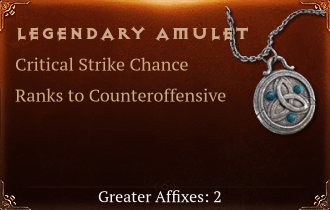 Legendary Amulet[CSC(Greater),Counteroff(Greater)]