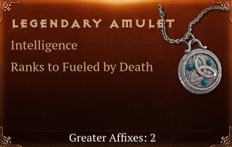 Legendary Amulet[INT(Greater),Fueled / Death(Greater)]