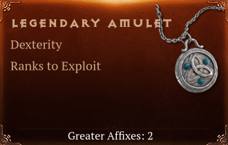 Legendary Amulet[DEX(Greater),Exploit(Greater)]