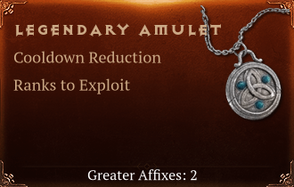 Legendary Amulet[CDR(Greater),Exploit(Greater)]