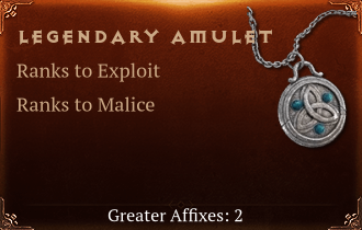 Legendary Amulet[Exploit(Greater),Malice(Greater)]