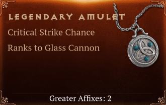 Legendary Amulet[CSC(Greater),Glass Cannon(Greater)]