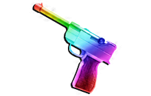 Chroma Luger Gun [Murder Mystery Item]