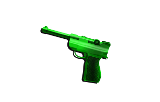 Green Luger Gun [Murder Mystery Item]