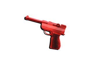 Red Luger Gun [Murder Mystery Item]