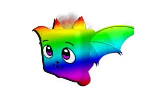 Chroma Fire Bat Pet [Murder Mystery Item]