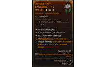 Legendary Amulet[*12 CDR | *13.5 ATKSPD | *10.5 RCR]