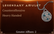 Legendary Amulet[Counteroffensive(Greater),HeavyHanded(Greater)]