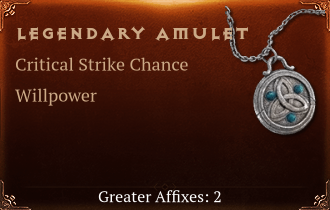 Legendary Amulet[Crit(Greater),WP(Greater)]