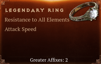 Legendary Ring[ResistAll(Greater),ATKSPD(Greater)]