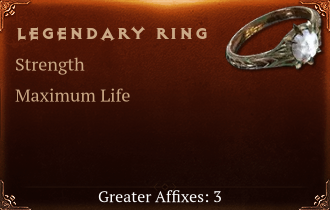 Legendary Ring[STR(Greater),Life(Greater),ResistAll(Greater)]