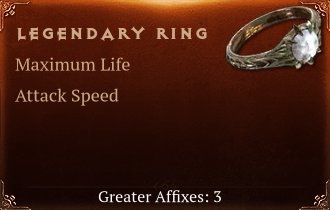 Legendary Ring[Life(Greater),ATKSPD(Greater),LHC(Greater)]