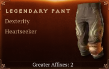 Legendary Pant[DEX(Greater),Heartseeker(Greater)]