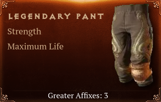 Legendary Pant[STR(Greater),Life(Greater),ResistAll(Greater)]