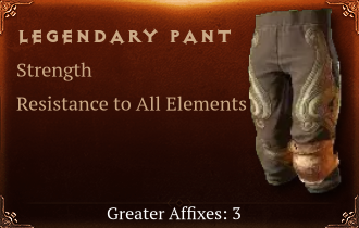 Legendary Pant[STR(Greater),ResistAll(Greater),Dodge(Greater)]