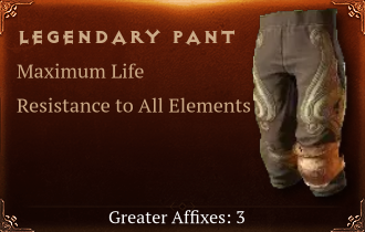 Legendary Pant[Life(Greater),ResistAll(Greater),TA(Greater)]