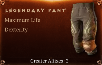 Legendary Pant[Life(Greater),DEX(Greater),Dodge(Greater)]