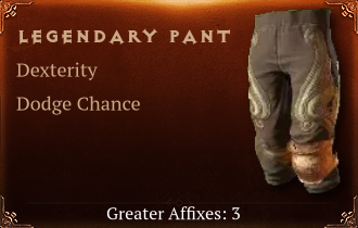 Legendary Pant[DEX(Greater),Dodge(Greater),Heartseeker(Greater)]