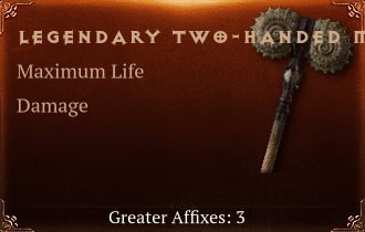 Legendary Two-Handed Maces[Life(Greater),DMG(Greater),DMG_Vulnerable(Greater)]