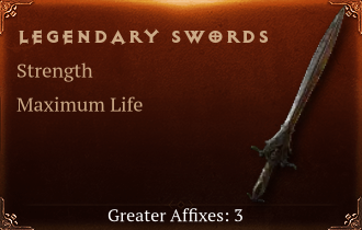 Legendary Swords[STR(Greater),Life(Greater),DMG_Vulnerable(Greater)]