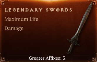 Legendary Swords[Life(Greater),DMG(Greater),DMG_Vulnerable(Greater)]