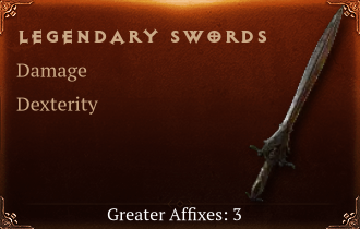 Legendary Swords[DMG(Greater),DEX(Greater),DMG_Vulnerable(Greater)]